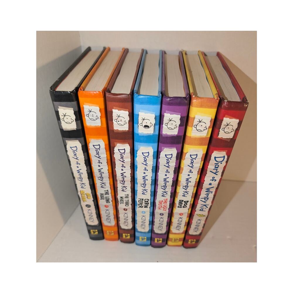Lot 7 Diary Of A Wimpy Kid Hardcover Teen Books Jeff Kinney NEW